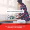 All-new Echo Dot (4th Gen) with clock - Glacier White - bundle with Sengled Bluetooth bulb (Certified for Humans product)