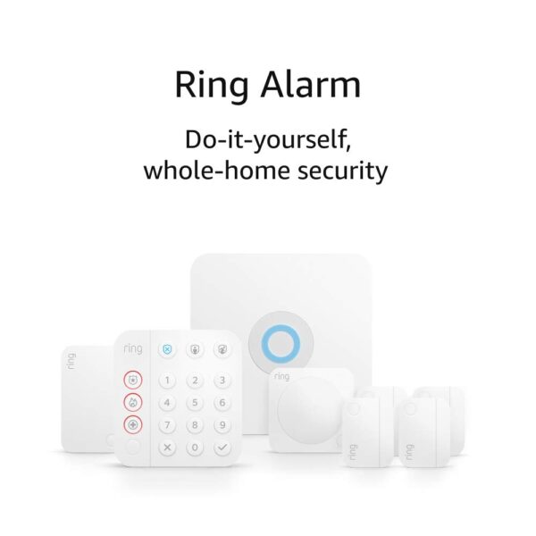 Ring Alarm 8-piece kit (2nd Gen) – home security system with optional 24/7 professional monitoring – Works with Alexa
