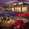 Treatlife Smart Light Bulbs 4 Pack, Music Sync Color Changing Light Bulbs, Works with Alexa, Google Assistant, A19 LED Dimmable 9W 800 Lumen Smart Bulb for Party Decoration, Smart Home Lighting