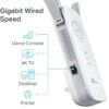 TP-Link - Wifi Extender AC1750 WiFi Extender (RE450), PCMag Editor's Choice, Up to 1750Mbps, Dual Band Wifi Range Extender, Internet Booster, Access Point, Extend Wifi Signal to Smart Home & Alexa Devices White