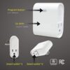 Z-Wave Plug Outlet Dual On/Off Switch Outlet, Built in Repeater, Work with Smart Things, Wink, Z-Wave hub Require, White(MP20Z)