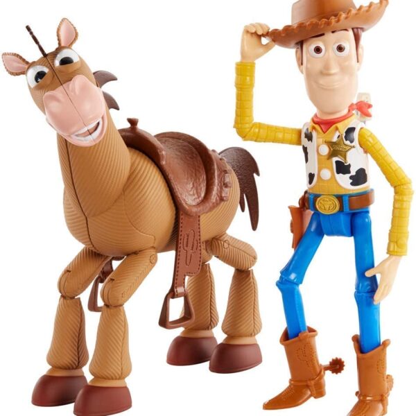 Toy Story Disney Pixar 4 WOODY & BULLSEYE 2-Character Pack, Movie-Inspired
