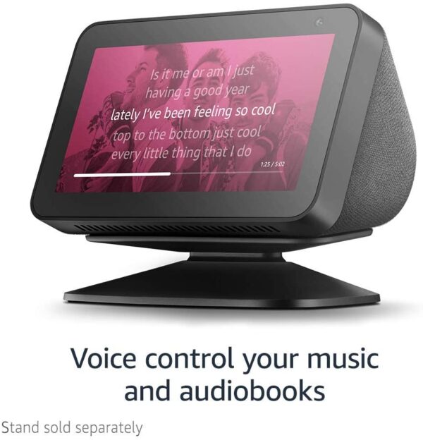 Echo Show 5 -- Smart display with Alexa – stay connected with video calling - Charcoal