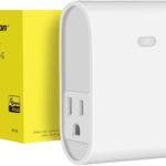 Z-Wave Plug Outlet Dual On/Off Switch Outlet, Built in Repeater, Work with Smart Things, Wink, Z-Wave hub Require, White(MP20Z)