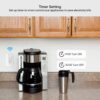 GuGar Smart Plug with Night Light, 16A Wi-Fi Socket Outlet Works with Alexa Google Home, No Hub Required, Timer Function, Dimmable LED Lights, App Remote Control Smart Home, FCC