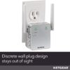 NETGEAR Wi-Fi Range Extender EX3700 - Coverage Up to 1000 Sq Ft and 15 Devices with AC750 Dual Band Wireless Signal Booster & Repeater (Up to 750Mbps Speed), and Compact Wall Plug Design