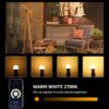 Smart LED Light Bulbs, Works with Alexa and Google Home, 60 Watt Equivalent, Dimmable with App, Warm White 2700K, No Hub Required, A19 E26, 2.4GHz WiFi, Pack of 4