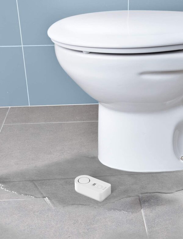 Govee WiFi Water Sensor, 100dB Adjustable Audio Alarm and Smart App Alerts, Leak and Drip Alert with Email, for Home, Basement