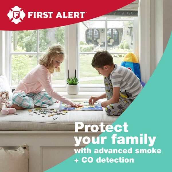 First Alert ZCOMBO 2-in-1 Smoke Detector & Carbon Monoxide Alarm, Z-Wave Combo