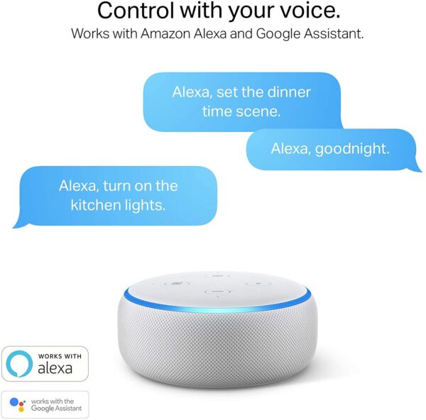 Kasa Smart KL110 Light Bulb, LED Smart Wi-Fi Alexa Bulbs works with Alexa and Google Home, A19 Dimmable, 2.4Ghz, No Hub Required, 800LM Soft White (2700K), 10W (60W Equivalent)