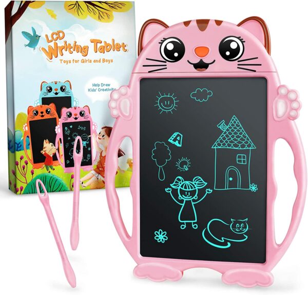 LCD Writing Tablet, Toys for 2 3 4 5 6 Years Old Girls Boys, LCD Drawing Tablet for Kids, Digital Doodle Board for Little Girls Toddlers, Toys Gifts for Girls Boys Christmas Stocking Stuffers for Kids