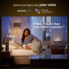 Smart LED Light Bulbs, Works with Alexa and Google Home, 60 Watt Equivalent, Dimmable with App, Warm White 2700K, No Hub Required, A19 E26, 2.4GHz WiFi, Pack of 4