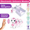 Power Your Fun Robo Pets Unicorn Toy for Girls and Boys - Remote Control Robot Pet Toy with Interactive Hand Motion Gestures, Walking and Dancing Robot Unicorn Kids Toy