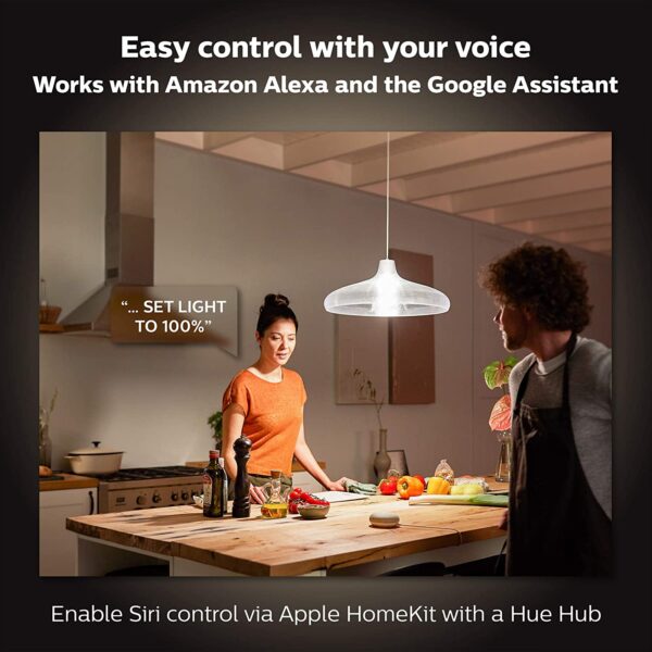 Philips Hue White A21 High Lumen Smart Bulb, 1600 Lumens, Bluetooth & Zigbee compatible (Hue Hub Optional), Works with Alexa & Google Assistant