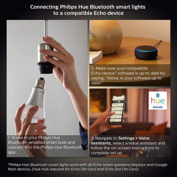 Philips Hue White A21 High Lumen Smart Bulb, 1600 Lumens, Bluetooth & Zigbee compatible (Hue Hub Optional), Works with Alexa & Google Assistant