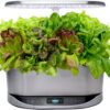 AeroGarden Bounty Elite Indoor Hydroponic Herb Garden, Stainless Steel