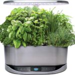 AeroGarden Bounty Elite Indoor Hydroponic Herb Garden, Stainless Steel